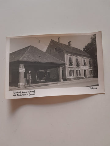 AK Voitsberg. Gasthof Hans Küttroff mit Tankstelle und Garage.