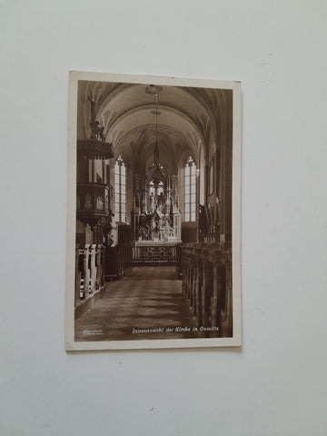 AK Gamlitz. Innenansicht der Kirche. (1931)
