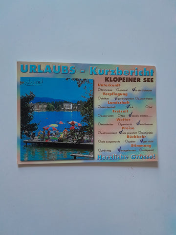 AK Urlaubs-Kurzbericht Klopeiner See.