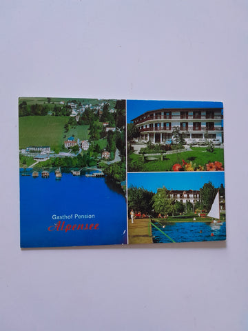 AK Unterburg am Klopeiner See. Gasthof Pension Alpensee. Inh. Fam. Diexer.