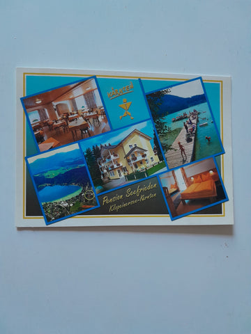 AK St. Kanzian. Pension Seefrieden am Klopeinersee. Kleinseeweg 14.