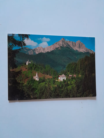 AK Obirsko und Koschuta. Blick von der Hochobir-Alpenstraße.