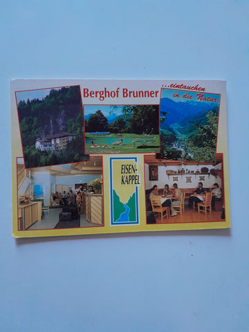 AK Eisenkappel. Gasthof Pension Berghof Brunner Fam. Haderlap.