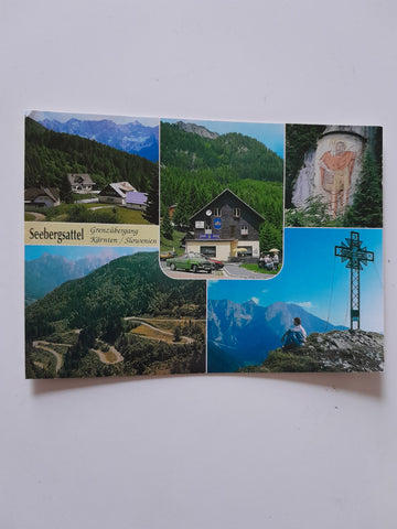 AK Seebergstüberl. Seebergsattel. Eisenkappel. Grenzübergang Kärnten Slowenien.