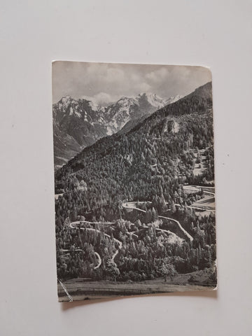 AK Seebergstrasse von Eisenkappel über Bad Vellach zum Seebergsattel. Grenze Österreich - Jugoslawien.