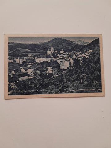 AK Mariazell mit Gemeindealpe und Ötscher.