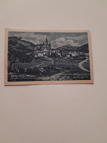 AK Mariazell mit Promenadeweg.