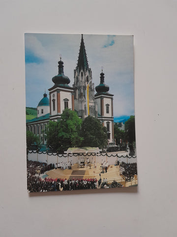 AK Pilgerfahrt des Hl. Vaters Papst Johannes Paul II. am 13. Sept. 1983 nach Mariazell.