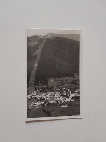 AK Mariazell mit der Bürgeralpe.