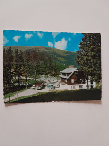 AK Steinhaus am Semmering. Pfaffensattel. FM. Grundbichler's Gasthaus.