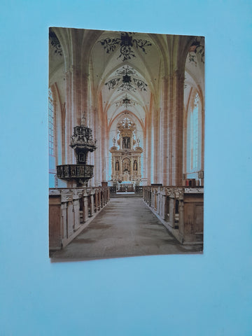 AK Neuberg an der Mürz. Ehemalige Stiftskirche. Hochaltar und Kanzel.