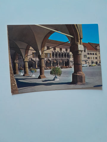 AK Bruck an der Mur. Unter den Lauben mit Kornmesserhaus.
