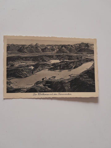 AK Der Wörthersee mit dem Karawanken Gebirge. (1933-34)