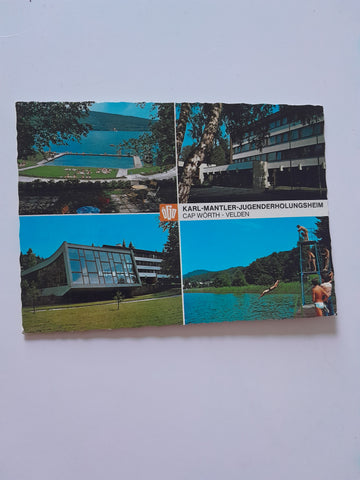 AK Velden am Wörthersee. Cap Wörth. Österr. Gewerkschaftsbund. Karl-Mantler-Jugenderholungsheim.