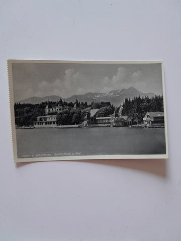 AK Velden am Wörthersee. Schloßhotel und Bad. (1933-34)