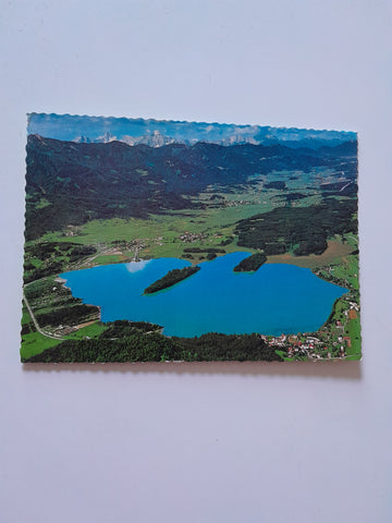 AK Faakersee mit Karnischen Alpen.