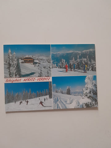 AK Schigebiet Afritz-Verditz.