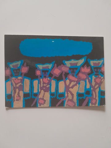 AK "Wir gratulieren" Gemalt von Willibald, 38 J. Beschäftigungswerkstätte Meierei, Evang. Stiftung de la Tour. Treffen am Ossiachersee.