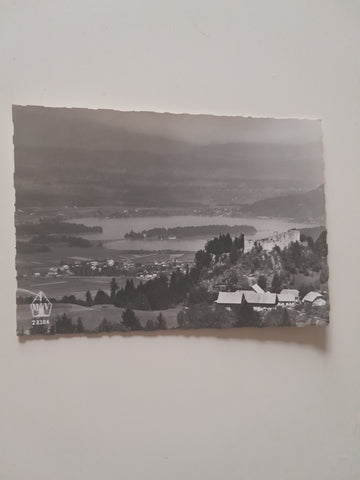 AK Ruine Finkenstein mit Faakersee.