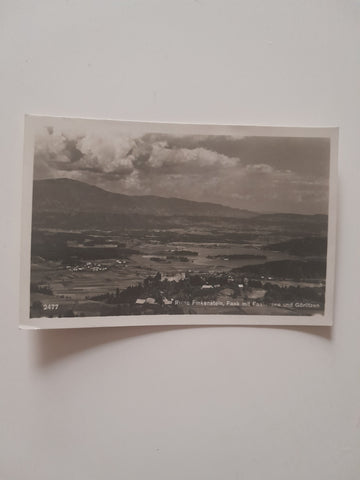 AK Ruine Finkenstein, Faak mit Faakersee. (1934)