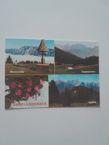 AK Dreiländereck Österreich - Italien - Jugoslawien. Arnoldstein.