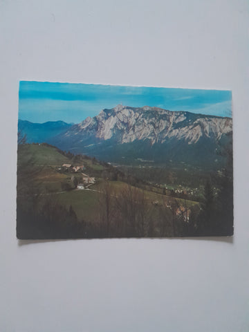 AK Dreiländereck Österreich Jugoslawien Italien. Blick vom Krainberg am Wurzenpass auf Pöckau und Berg Drobatsch.