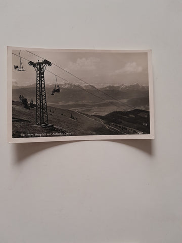 AK Gerlitzen. Berglift mit Julischen Alpen.