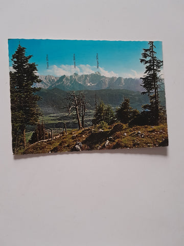AK Schönes Kärnten. Aussichtsberg Villacher Alpen. Blick auf den Mangart.