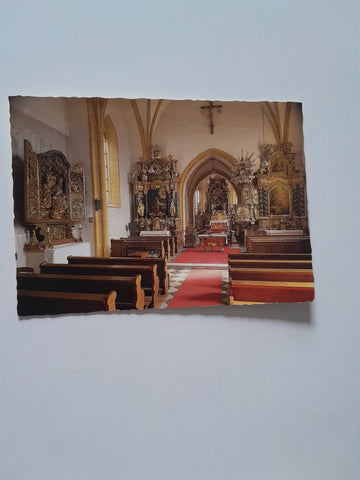 AK Pfarr- und Wallfahrtskirche Maria Gail. Blick in das Kirchenschiff.