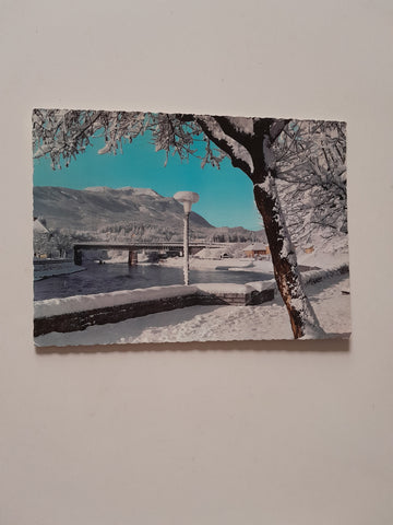 AK Villach - Draukai mit Dobratsch.