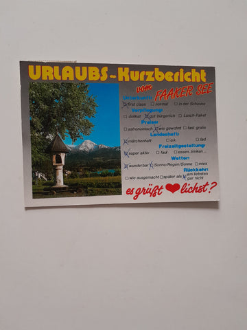 AK Urlaubsgrüße vom Faaker See.