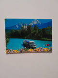 AK Villach mit Drauschiff und Mittagskogel.