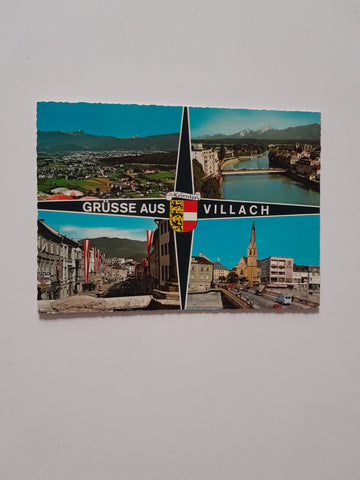 AK Grüsse aus Villach.