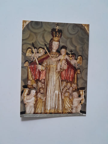 AK Villach. Pfarr- und Wallfahrtskirche Maria Gail. Schutzmantelmuttergottes am Hochaltar.