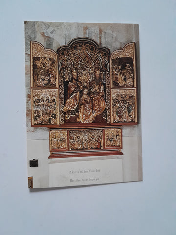 AK Pfarr- und Wallfahrtskirche Zu unserer lieben Frau an der Gail. Maria Gail. Spätgotischer Flügelaltar.