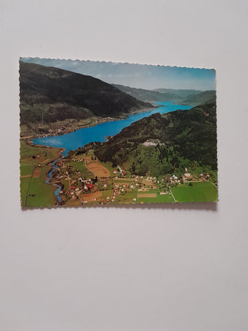 AK Ossiacher See mit Ruine Landskron.