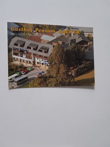 AK Villach - Vassacherstraße 58. Gasthof Pension Bacher Inh. J. Pressinger.