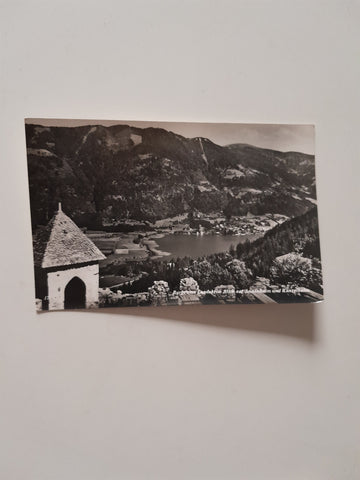 AK Burgruine Landskron Blick auf Annenheim und Kanzelbahn.