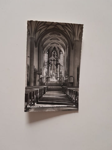 AK Villach. Inneres der Stadthauptpfarrkirche St. Jakob.