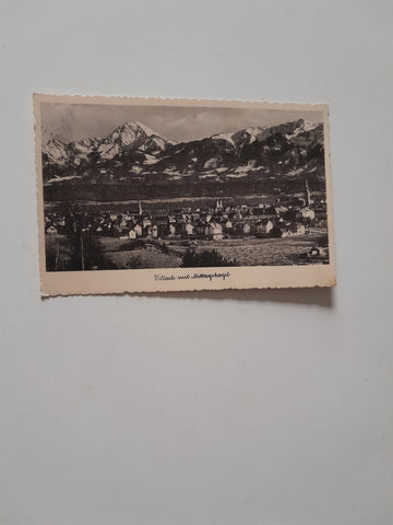 AK Villach mit Mittagskogel. (1936)
