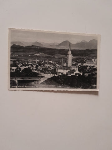 AK Villach mit den Karawanken. (1939-40)