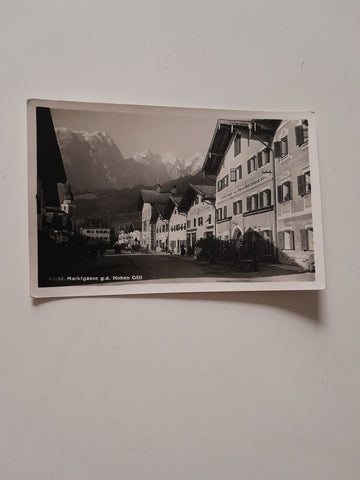 AK Kuchl Marktgasse g.d. Hohen Göll.