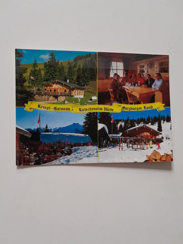 AK Krispl-Gaissau Latschenalm-Hütte Ottos Latschenalm Bes. Otto u. Burgi Walkner. Gaißau 49.