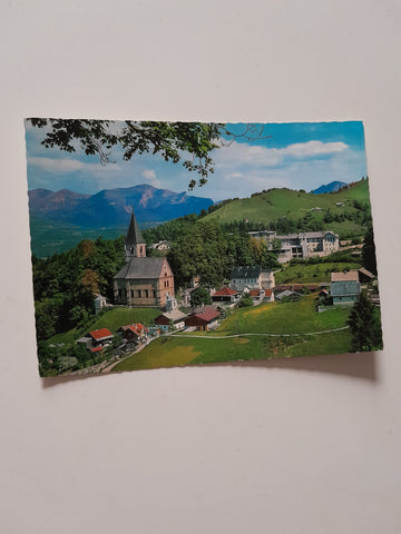 AK Dürrnberg bei Hallein mit Knappenkirche und Kuranstalt St. Josef.