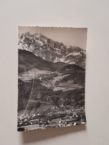 AK Hallein mit Dürrnberg (Salzbergwerk) und Hohem Göll.