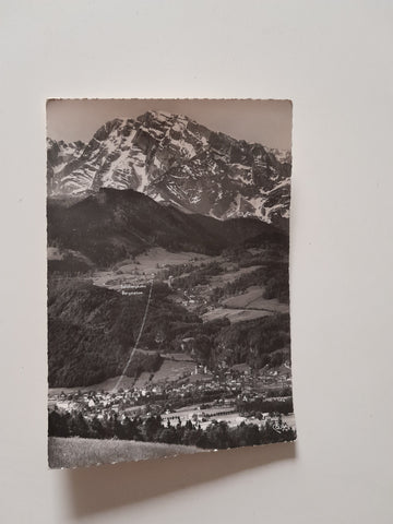 AK Hallein mit Dürrnberg (Salzbergwerk) und Hohem Göll.