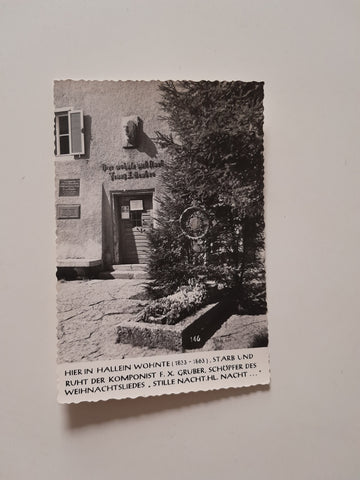 AK Hallein. Haus F. X. Gruber (Stille Nacht, Heilige Nacht)