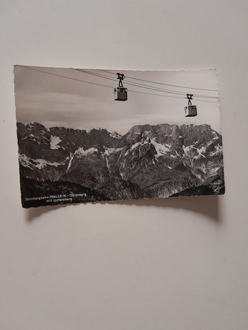 AK Salzbergbahn Hallein-Dürrnberg mit Untersberg.
