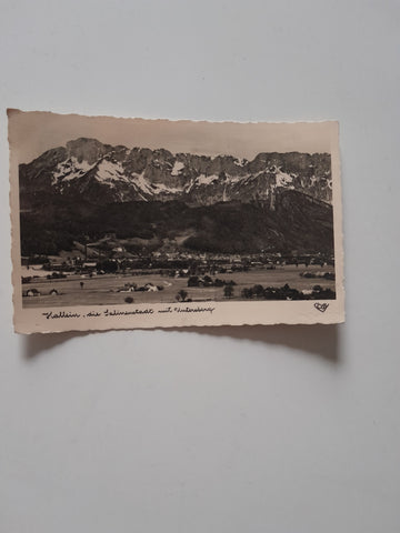AK Hallein mit Untersberg.