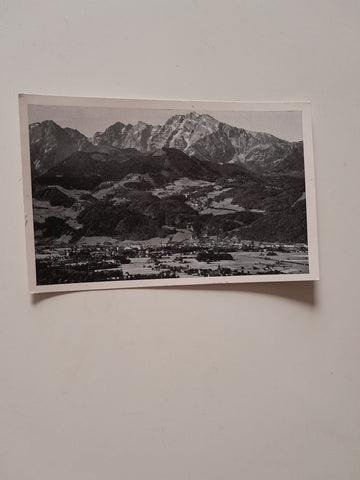 AK Hallein mit Dürrnberg und Hohen Göll.